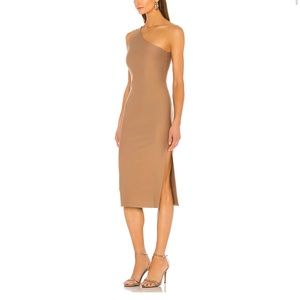 Lovers and Friends Jackie Midi Dress | Taupe Brown | Small
